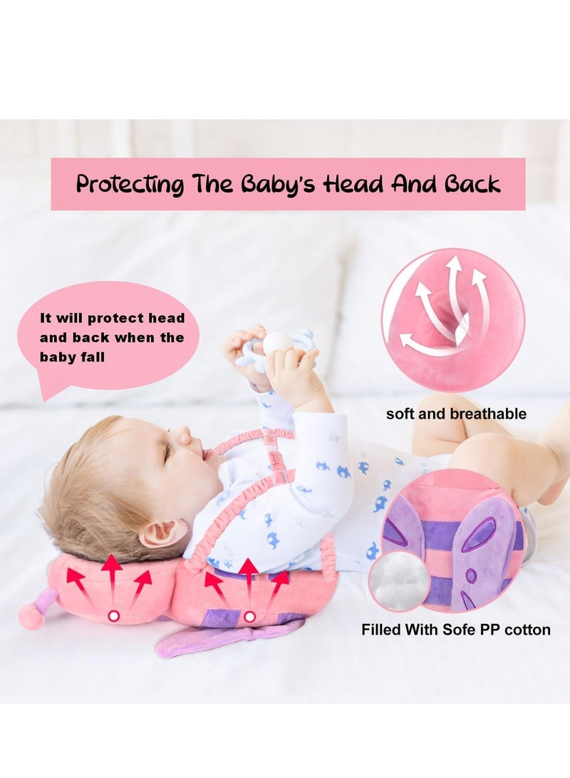 Baby Head Protector Toddlers Head Safety Pad Cushion Adjustable Backpack Baby Back Protection for Walking and Crawling for Age 5 to 24months Green - Image 4