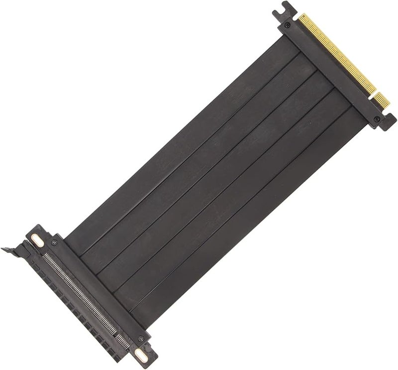 Yosoo PCIE 4.0 X16 Riser Cable 20cm Black High Shielding Flexible 180 Degree Extension - Image 4