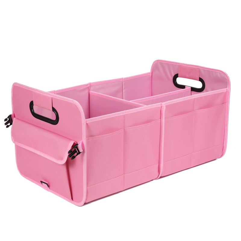 AOKJOY Car Trunk Organizer - Collapsible Multi Compartment Storage with Adjustable Straps for SUV - Image 1