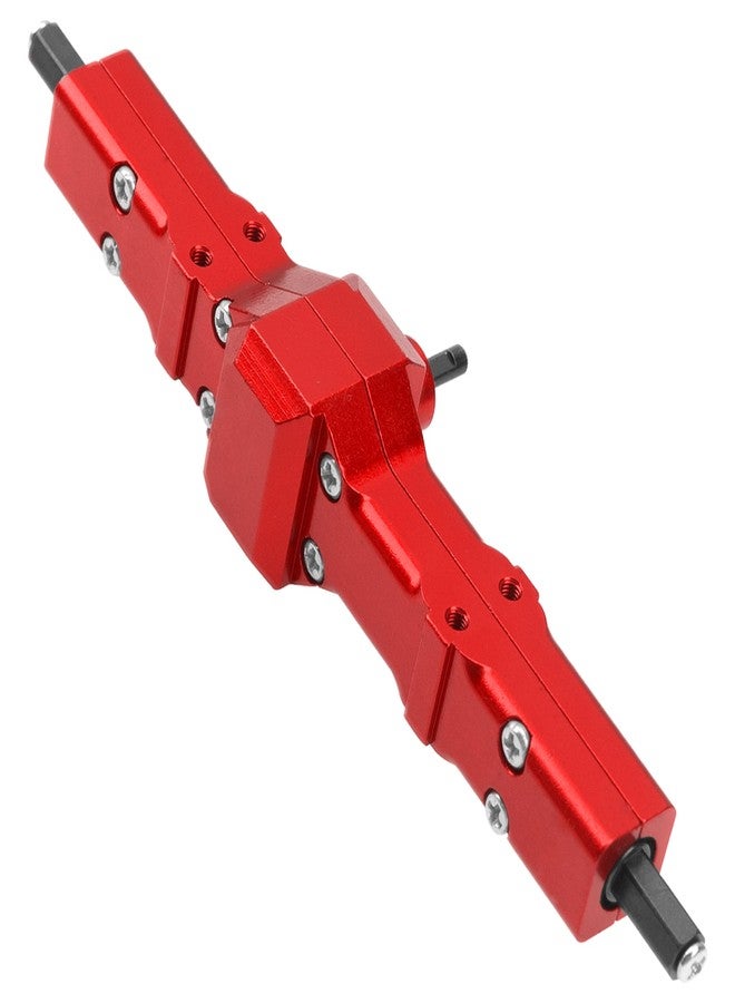Vgoohobby Aluminum Alloy Front Rear Portal Axle Upgrade Part Compatible with WPL B14 B16 B24 B36 HengLong FeiYu JJRC 1/16 RC Car (Red) - Image 3