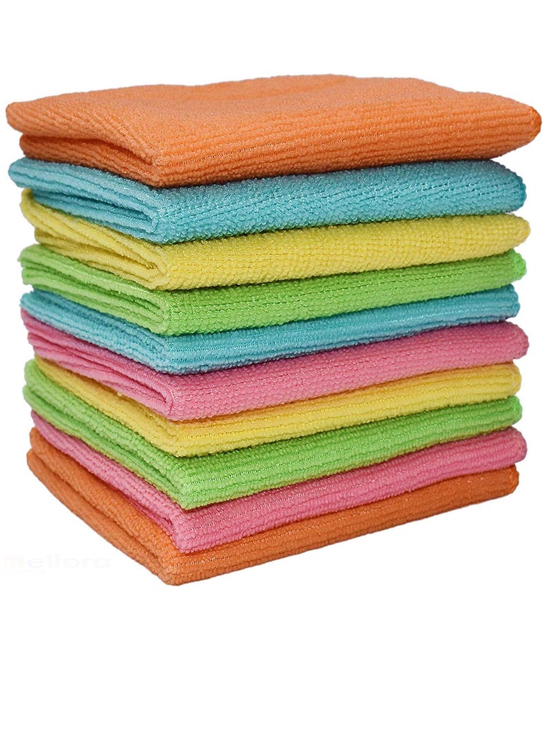 ALSAQER Microfiber Cleaning Cloth 40x40cm (10 Pack). All Purpose Towels for Home Appliance, Kitchen & Washroom. Car Washing & Drying High Absorbent Rags. Reusable, Lint-Free & Streak-Free  - Image 1