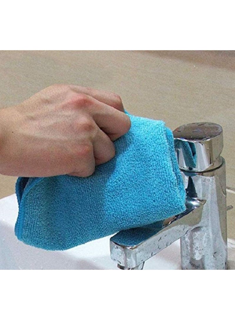 ALSAQER Microfiber Cleaning Cloth 40x40cm (10 Pack). All Purpose Towels for Home Appliance, Kitchen & Washroom. Car Washing & Drying High Absorbent Rags. Reusable, Lint-Free & Streak-Free  - Image 5