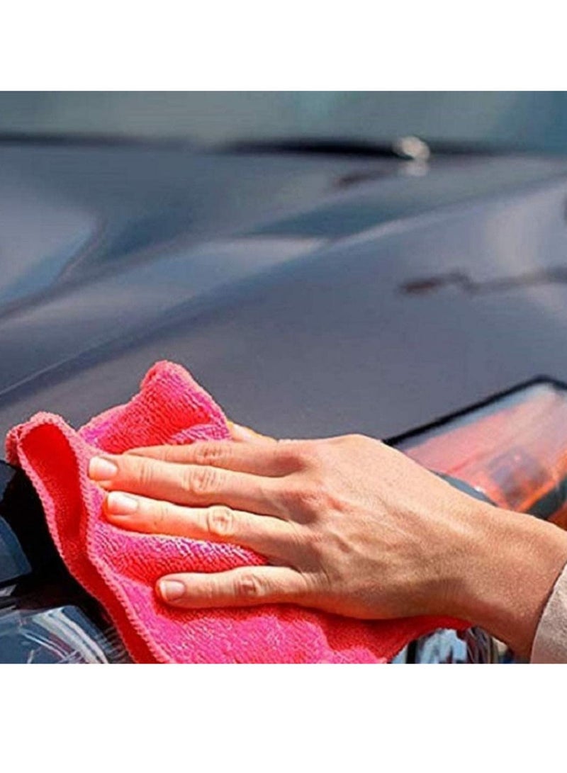 ALSAQER Microfiber Cleaning Cloth 40x40cm (10 Pack). All Purpose Towels for Home Appliance, Kitchen & Washroom. Car Washing & Drying High Absorbent Rags. Reusable, Lint-Free & Streak-Free  - Image 4