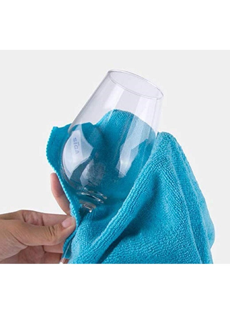 ALSAQER Microfiber Cleaning Cloth 40x40cm (10 Pack). All Purpose Towels for Home Appliance, Kitchen & Washroom. Car Washing & Drying High Absorbent Rags. Reusable, Lint-Free & Streak-Free  - Image 3