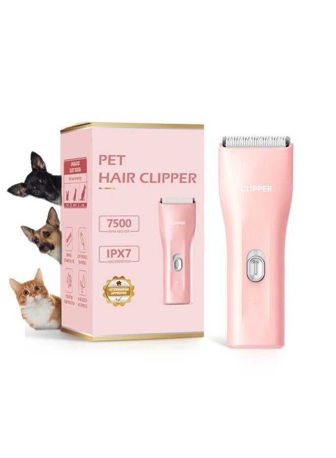 Grimgrow Dog Grooming Kit Clipper for Thick Coat Low Noise Cordless Cat Hair Trimmer Rechargeable Shaver Pet Grooming Tools for Small and Large Animals - Image 1