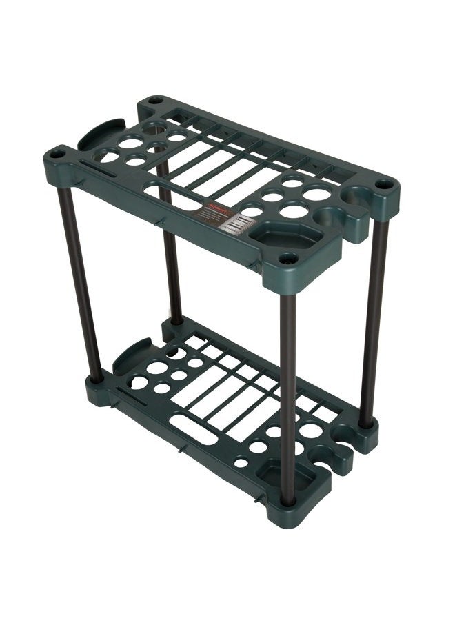 Stalwart Garden Tool Organizer - 23-Inch Utility Rack Holds up to 30 Yard Tools to Maximize Floor Space - Garage Storage and Organizers (Green) - Image 1
