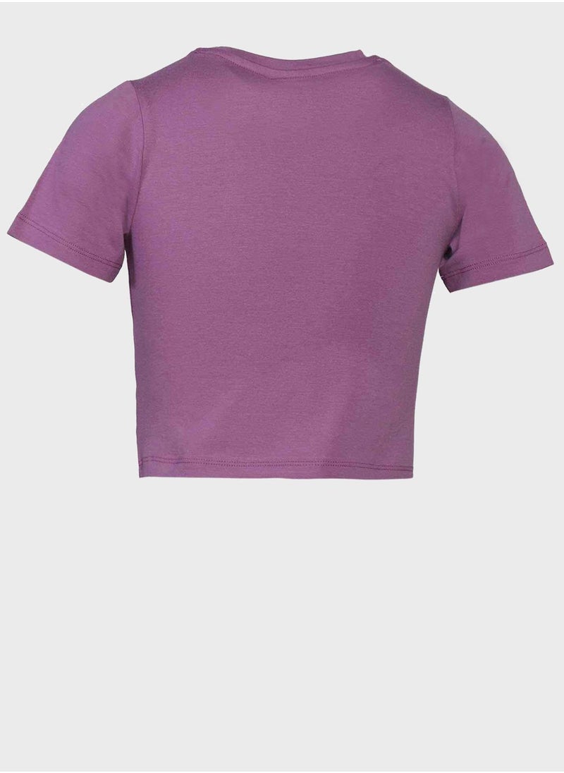 Hummel - Kids Monteresso Cropped T-Shirt - Image 1