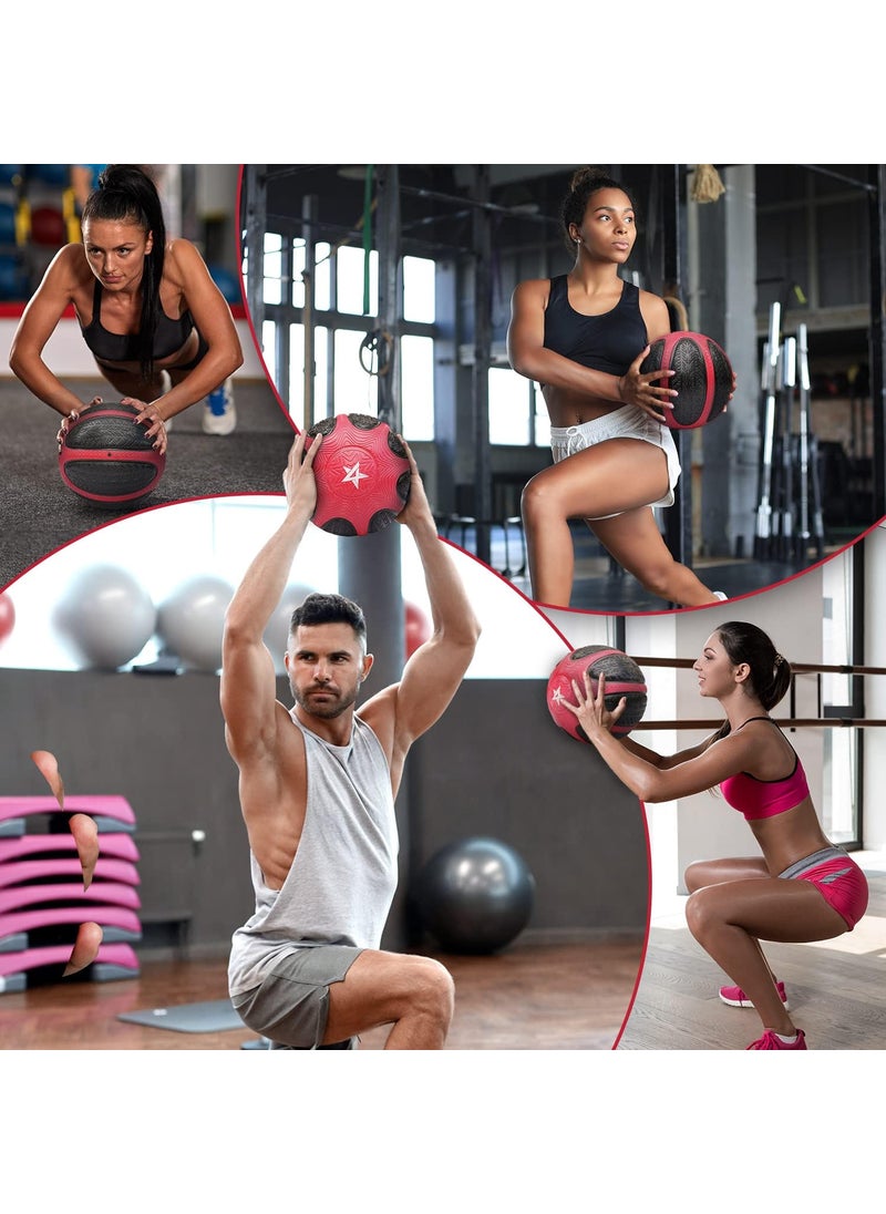 Yes4All Yes4All Medicine Ball with Dual Texture Grip Weighted Medicine Ball for Workouts Exercise Balance Training Core Strength Balance and Coordination Exercise NonSlip Rubber Shell with 681012LBS  - Image 5