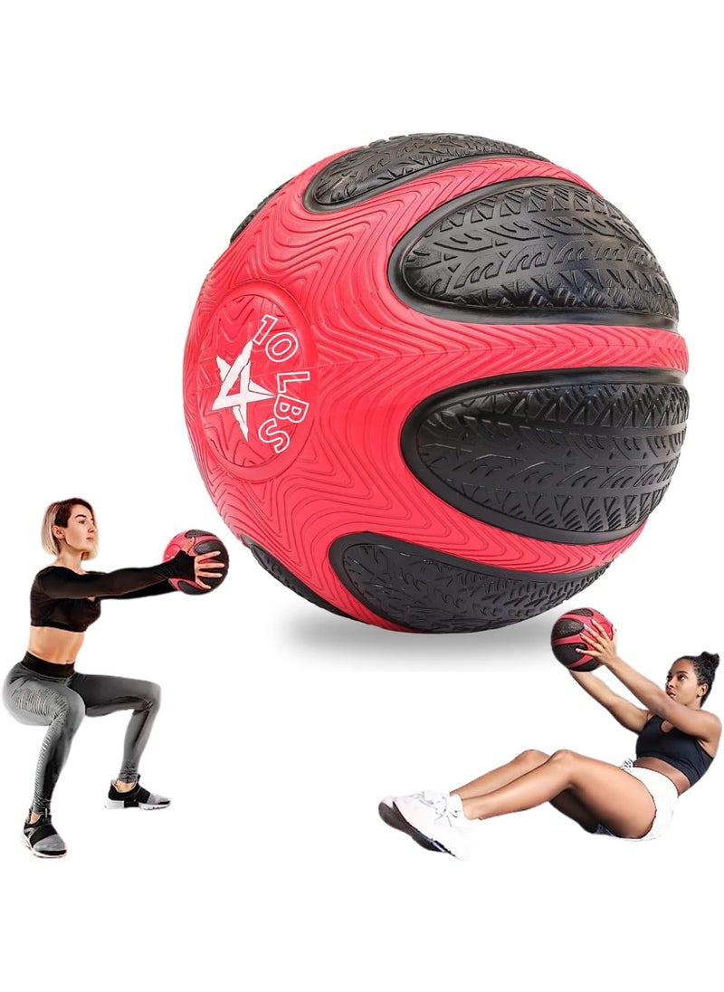 Yes4All Yes4All Medicine Ball with Dual Texture Grip Weighted Medicine Ball for Workouts Exercise Balance Training Core Strength Balance and Coordination Exercise NonSlip Rubber Shell with 681012LBS  - Image 1
