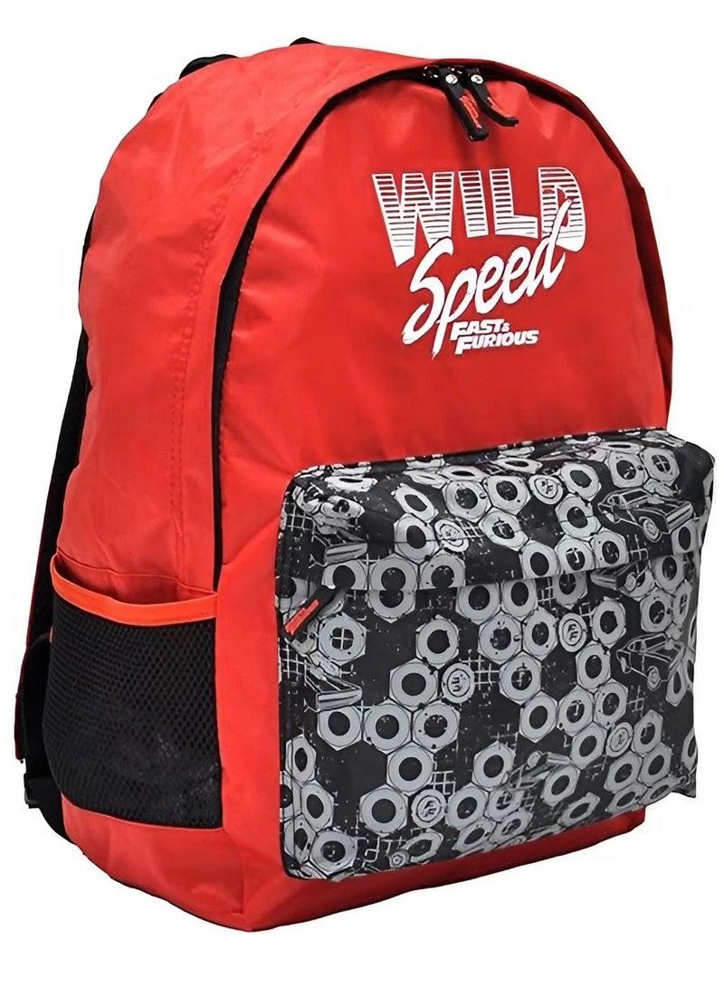 فاست أند فيوريس حقيبة ظهر كاجوال أنيقة - حقيبة سفر مقاس 16 بوصة، كمبيوتر محمول، مدرسة، وحقيبة مقاومة للماء - Image 1