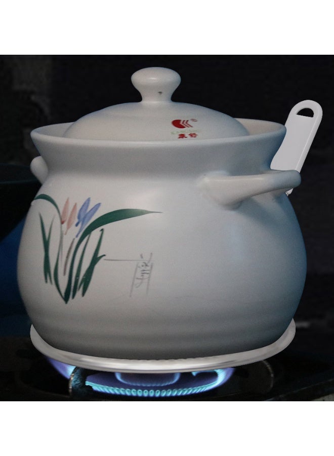 EHOME Stainless Steel Heat Diffuser for Gas and Electric Stove, Even Heat Distribution Induction Cooktop Adapter Plate , Warmer Simmer Plate for Stove with Flame Guard, Cool-Touch Handle - Image 3