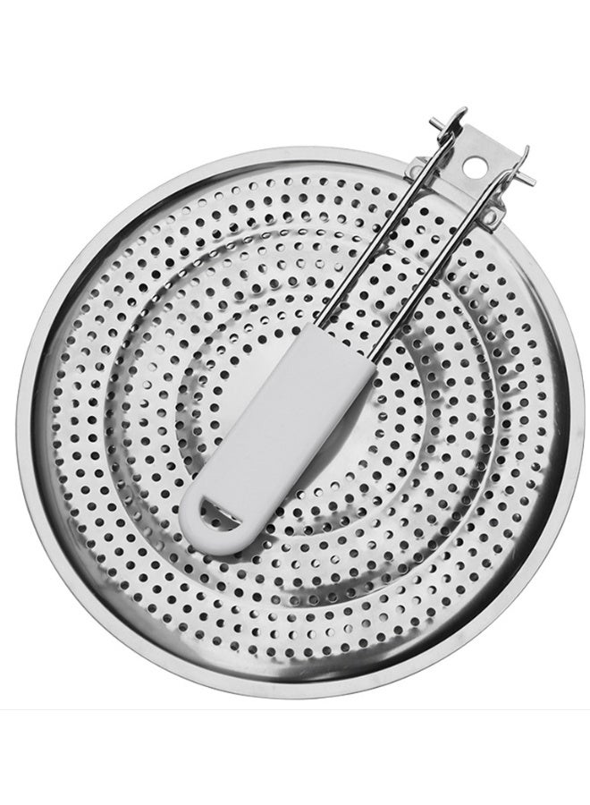 EHOME Stainless Steel Heat Diffuser for Gas and Electric Stove, Even Heat Distribution Induction Cooktop Adapter Plate , Warmer Simmer Plate for Stove with Flame Guard, Cool-Touch Handle - Image 4