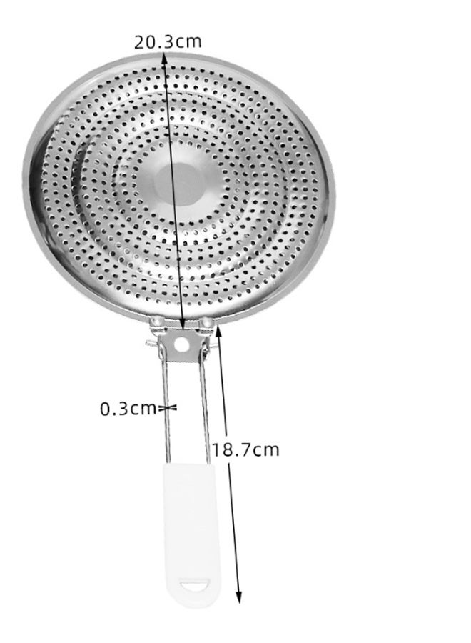 EHOME Stainless Steel Heat Diffuser for Gas and Electric Stove, Even Heat Distribution Induction Cooktop Adapter Plate , Warmer Simmer Plate for Stove with Flame Guard, Cool-Touch Handle - Image 2