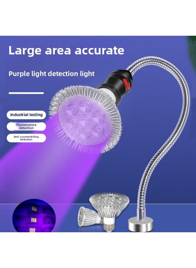 Factory Wholesale LED Purple Light Money Detector Lamp Three-proof Paint Fluorescent Detection Bulb E27 Magnetic Suction Lamp Shoe Factory Purple Light