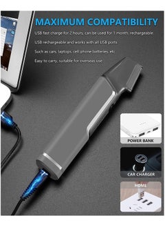 SYOSI Men's Body Hair Trimmer,  Body Shavers for Mens Trimmer for Face and Body, Electric Trimmer Waterproof Beard Trimmer Cordless Body Groomer for Men Bikini Trimmer Women USB Rechargeable  - Image 5