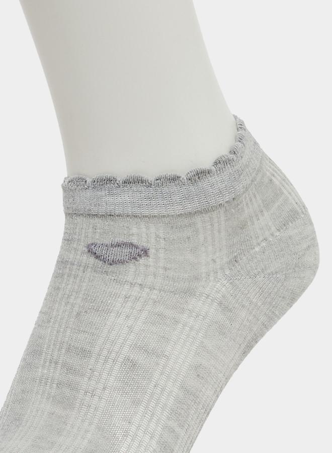Styli Pack of 5 - Girls Assorted Ribbed Socks - Image 3
