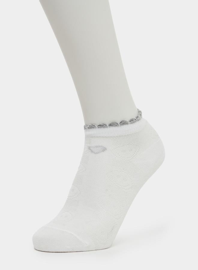 Styli Pack of 5 - Girls Assorted Ribbed Socks - Image 4