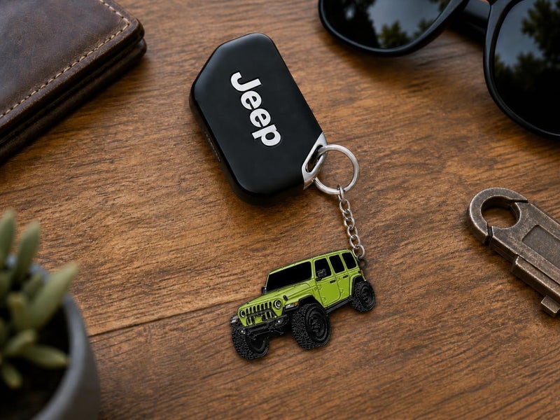Jeep Wrangler Keychain - Officially Licensed Jeep Rubicon Accessories JL Key Chain JKU 2026 2025 - Image 2