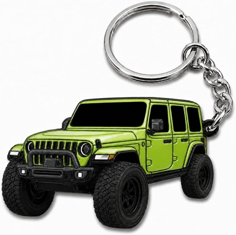 Jeep Wrangler Keychain - Officially Licensed Jeep Rubicon Accessories JL Key Chain JKU 2026 2025 - Image 1