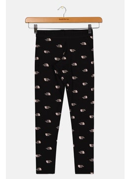 THE NORTH FACE Kids Girl Sportswear Fit Brand Logo Leggings, Black  - Image 1