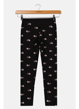 THE NORTH FACE Kids Girl Sportswear Fit Brand Logo Leggings, Black  - Image 2