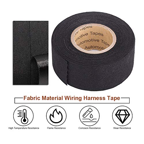 Keenso High Temperature Resistant Automotive Wiring Harness Tape Wiring Loom Tape32mm15m - Image 3