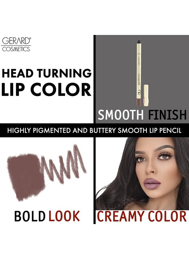 Gerard Cosmetics - Lip Pencil Adds Depth To Neutral Colors Enhances Lip Shape And Prevents Lipstick Feathering And Smudging Applies Smooth And Stays Put All Day Sugar And Spice 0.04 Oz - Image 1