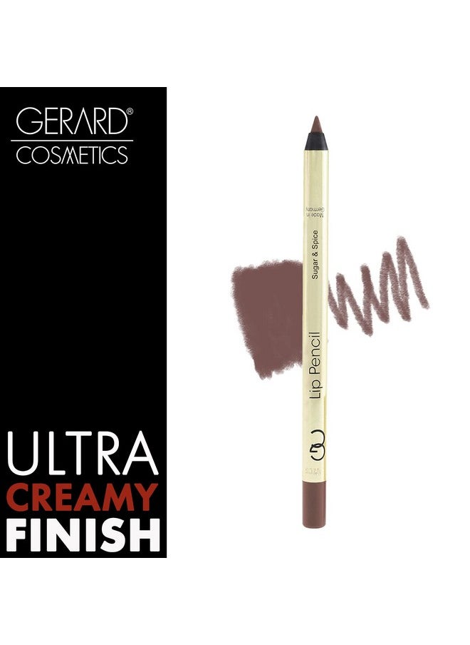 Gerard Cosmetics - Lip Pencil Adds Depth To Neutral Colors Enhances Lip Shape And Prevents Lipstick Feathering And Smudging Applies Smooth And Stays Put All Day Sugar And Spice 0.04 Oz - Image 1