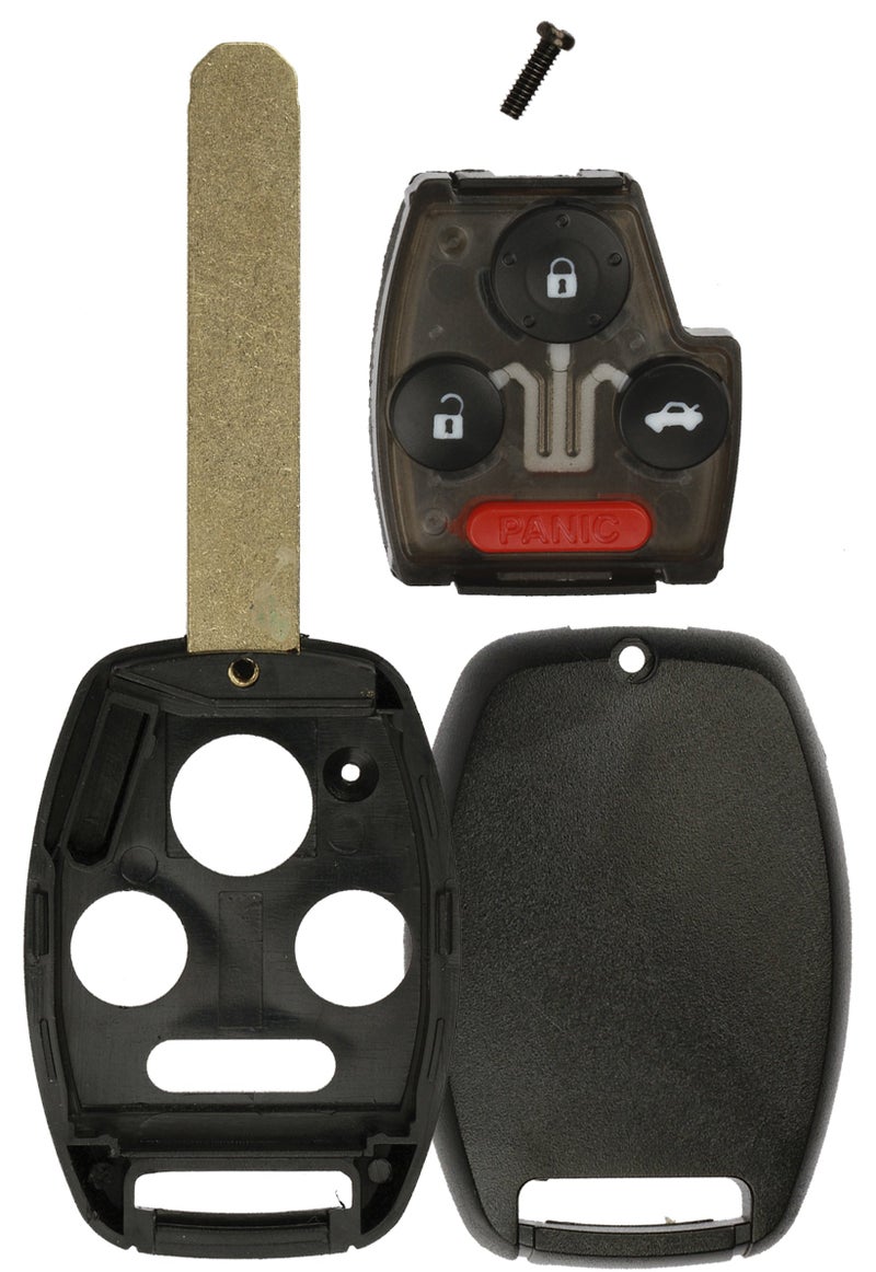 KeylessOption Keyless Remote Uncut Key Fob Shell Button Pad With Chip Slot For OUCG8D-380H-A - Image 2