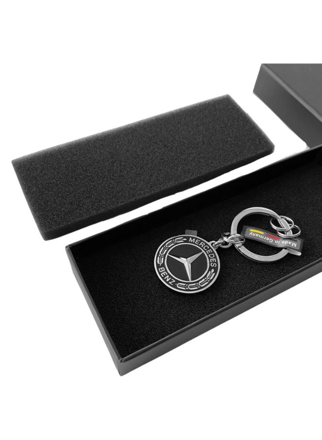 Mercedes-Benz Key ring, Untertürkheim, Black and Silver - Image 2