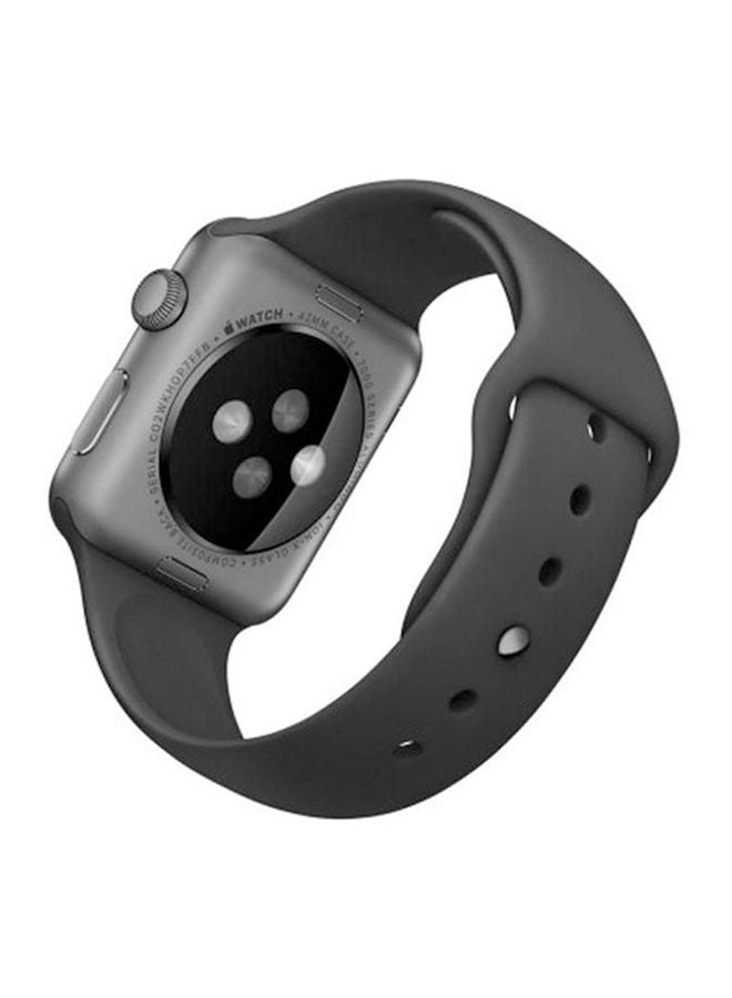 NIBEMINENT Silicone Replacement Band For Smart Watch Black - Image 2