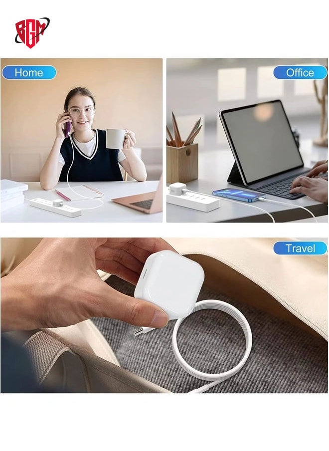 BGM - iPhone 20W Fast Charger | USB-C Wall Fast Charger Compatible with iPhone 15/14/13/12/11/SE 2020/XS Max/XR/X/iPad - Quick Charging, Compact Design, Overload & Short-Circuit Protection, Efficient Power Delivery for Fast Charging Needs - Image 1