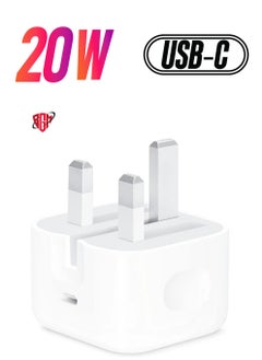 iPhone 20W Fast Charger | USB-C Wall Fast Charger Compatible with iPhone 15/14/13/12/11/SE 2020/XS Max/XR/X/iPad - Quick Charging, Compact Design, Overload & Short-Circuit Protection, Efficient Power Delivery for Fast Charging Needs