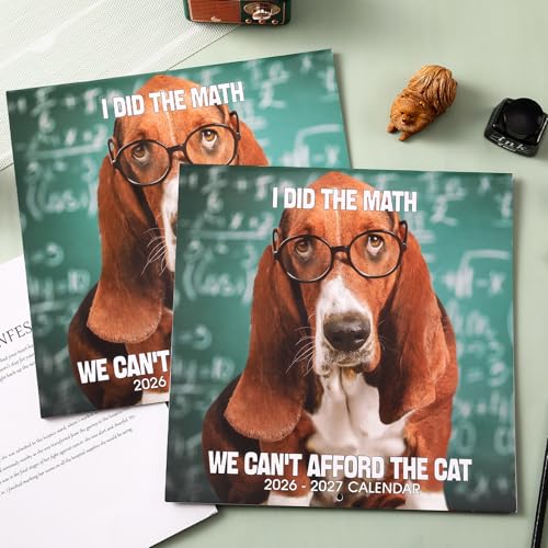 Feteulo 2026-2027 Wall Calendar - Funny Dogs Wall Calendar 2026-2027, Jul. 2026 - Dec. 2027, 12" x 24" (Open), 18-Month Calendar, Dog Calendar, Unruled Blocks, Thick Paper, Hanging Hole, Holidays - Image 2