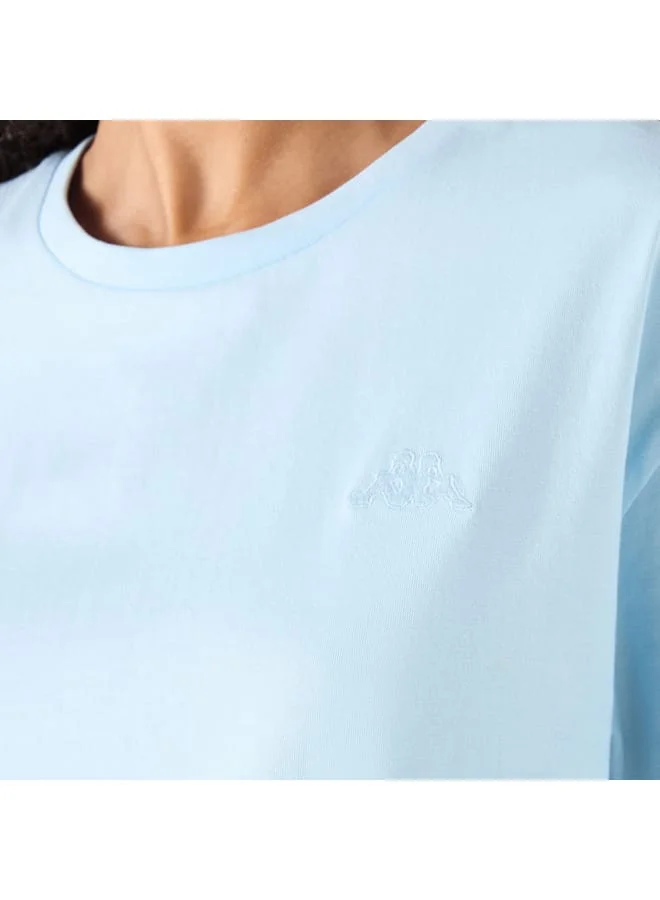Kappa Kappo Logo Embroidered T-shirt with Short Sleeves