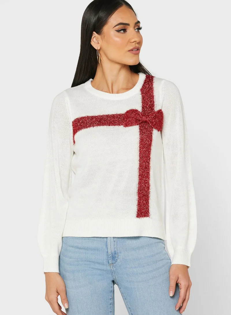 VERO MODA Graphic Knitted Sweater