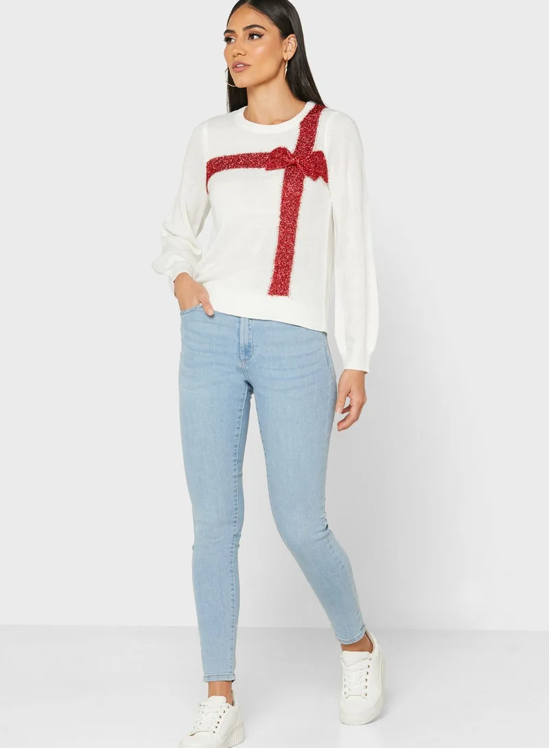 VERO MODA Graphic Knitted Sweater