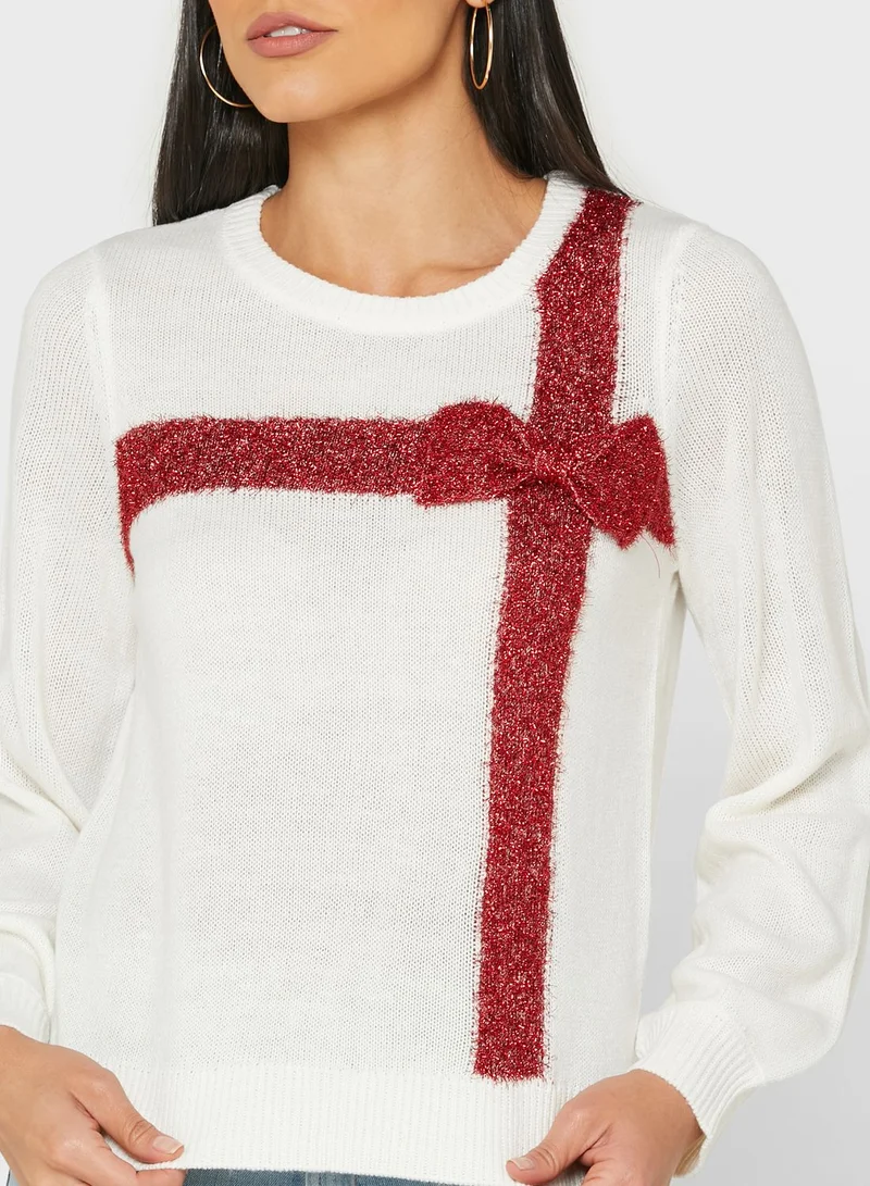 VERO MODA Graphic Knitted Sweater