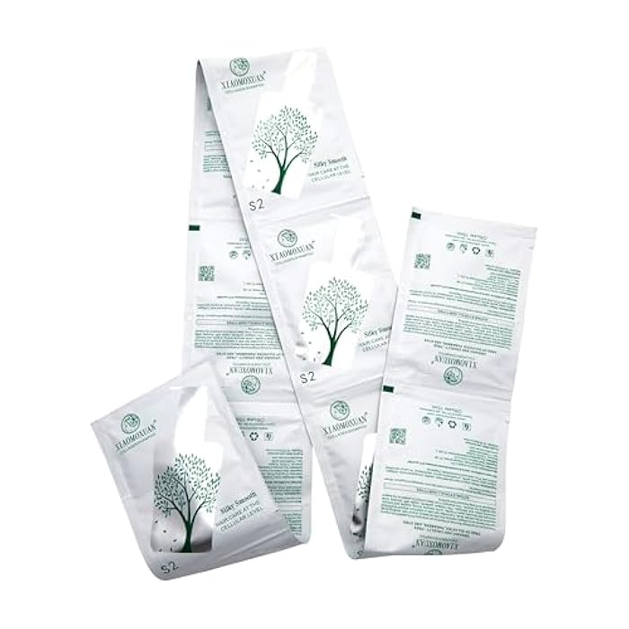 Xiaomoxuan Collagen Hair Care Travel Sample Pack - 10 Shampoo Sachets + 10 Hair Mask Sachets (20 Sachets Total) - Image 3