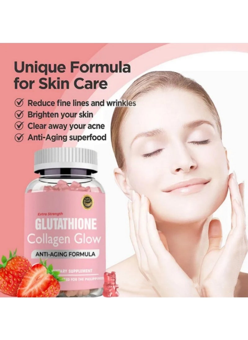 Daynee 60 Glutathione Collagen Gummies, Boost Skin Radiance, Fight Wrinkles, Strengthen Hair & Support Immune Health with Antioxidants  - Image 3