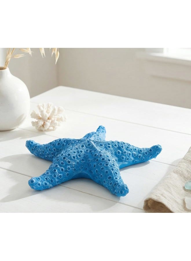 VVGIFTS Blue Ocean Beach Decoration Starfish Resin Wall Hanging Decoration (SkyBlue) - Image 1