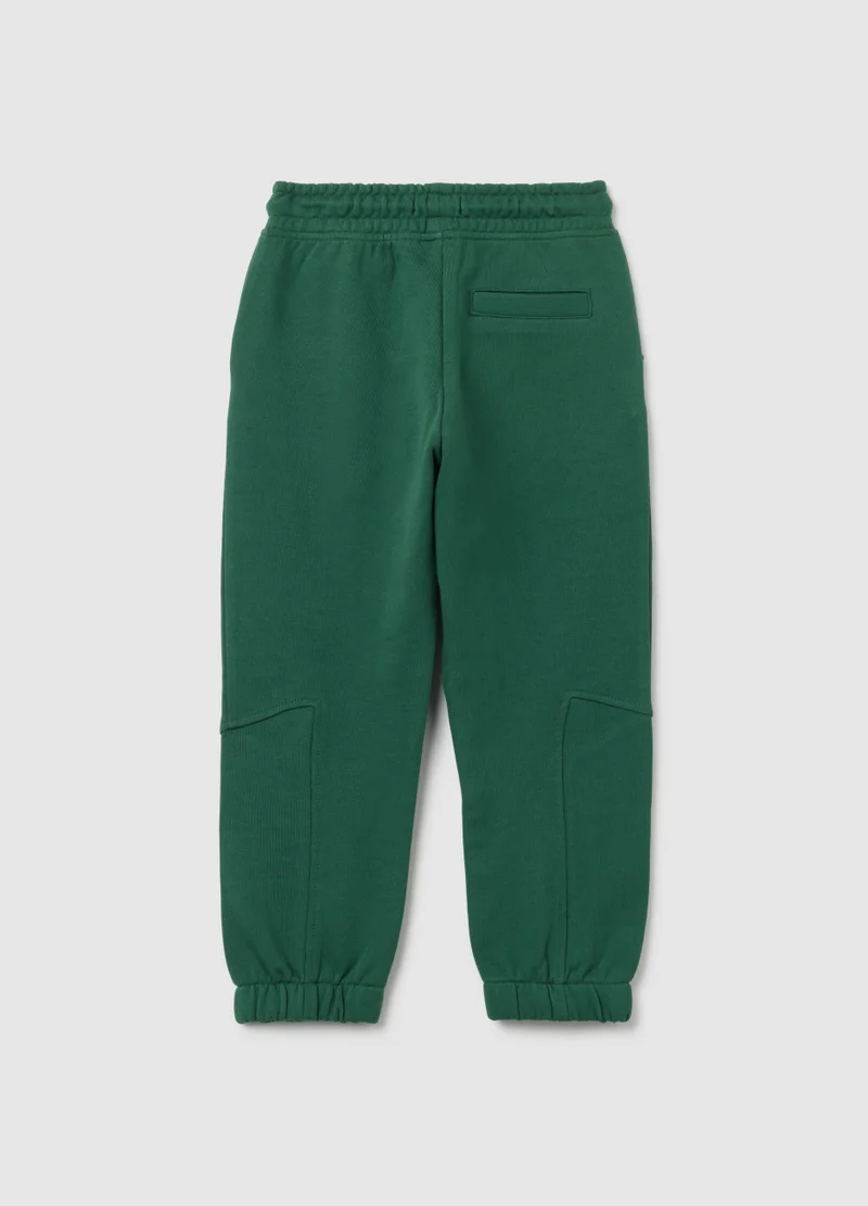 Ovs GREEN COTTON JOGGER TROUSERS