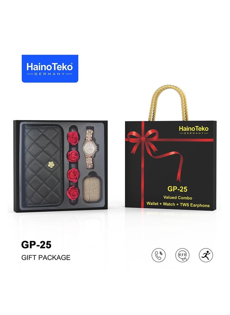 Haino Teko Haino Teko Germany GP 25 Valued Combo with Wallet, Watch and TWS Earphone  - Image 1