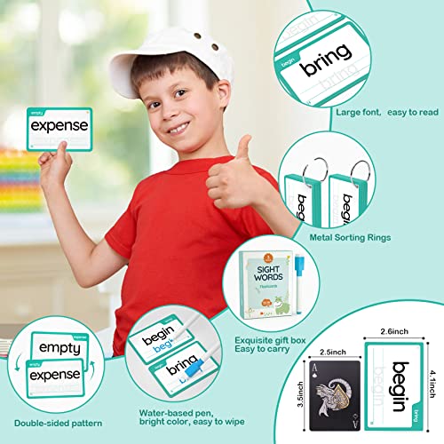 WJPC High Frequency Sight Words Flash Cards 2nd 3rd Grade ThirdGrade for 789 Years Age Kids Boys Girls Homeschool Learn to Read Write - Image 5