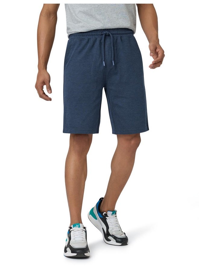 XYXX XYXX Men Cotton Rich Shorts, Regular Fit, Solid, Pack of 1, XYSHT10L, Midnight Blue, L  - Image 1