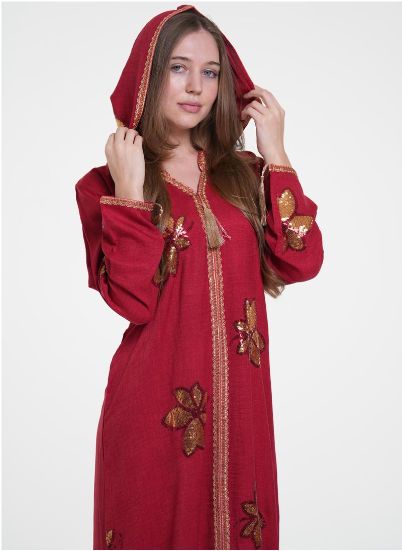 AL BENT AL SHARQIEH women jalabiya , arabian traditional dress  - Image 1