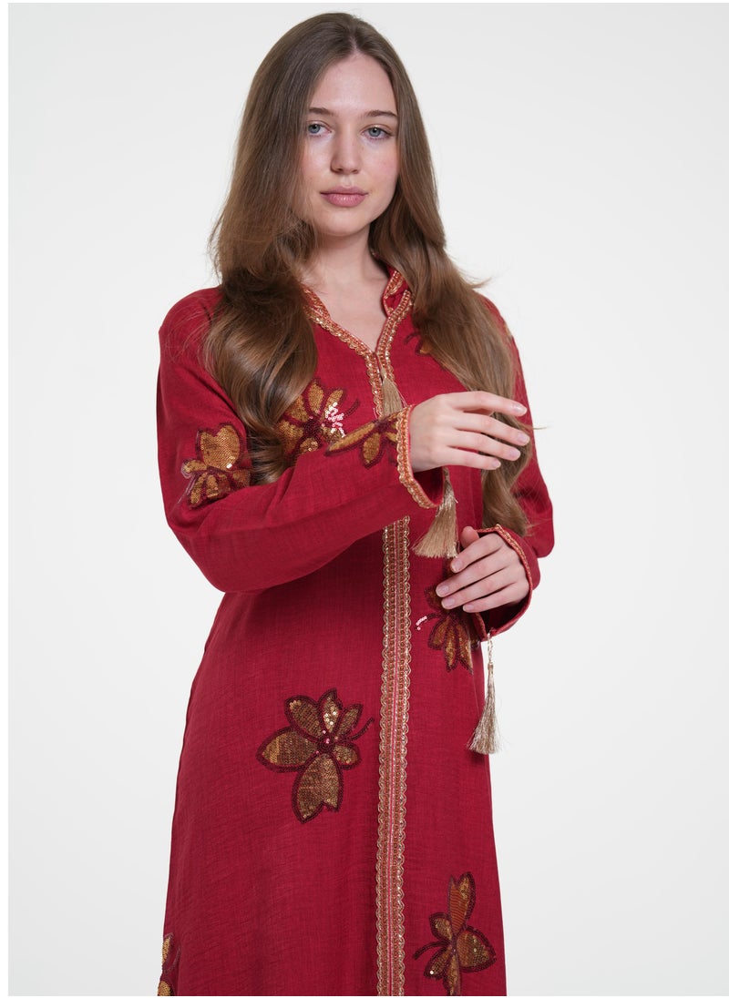 AL BENT AL SHARQIEH women jalabiya , arabian traditional dress  - Image 2
