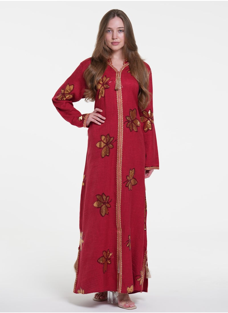 AL BENT AL SHARQIEH women jalabiya , arabian traditional dress  - Image 3