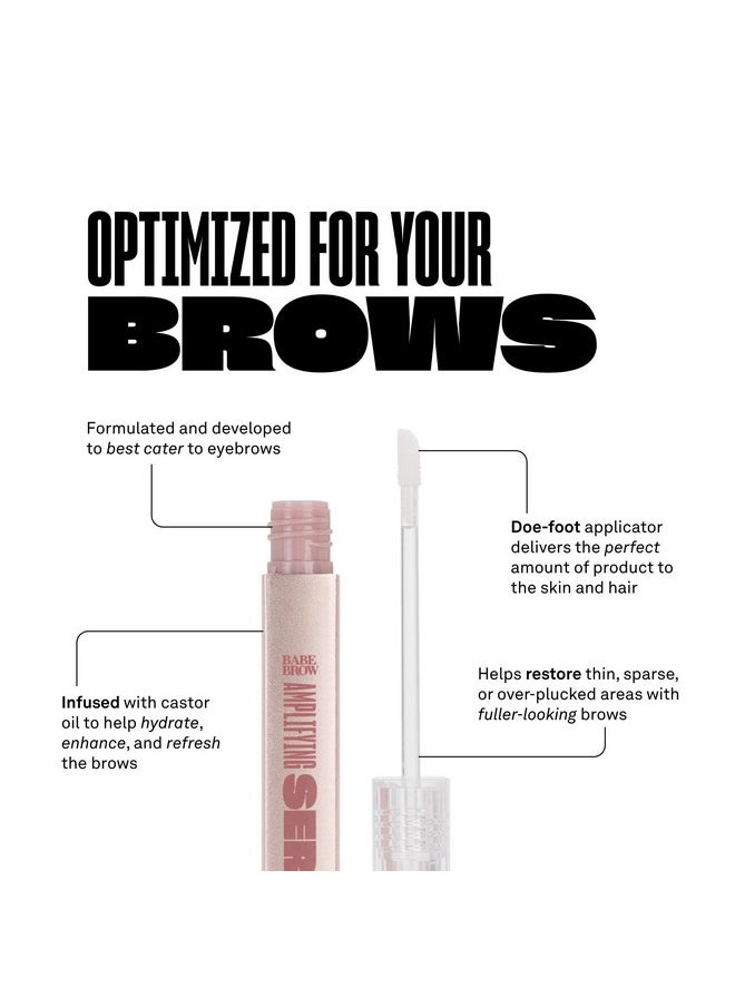 BABE ORIGINAL - Babe Brow Amplifying Serum Fuller & Thicker Looking Eyebrows, Brow Enhancing Serum With Castor Oil, Biotin, Repairing Amino Acids ; 1Ml, Starter Supply - Image 1