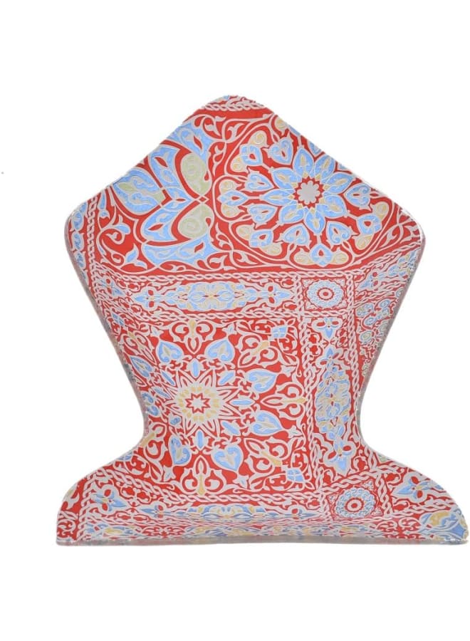 Rosa By Fathy Mahmoud Glass Lantern Serving Plate, 30 * 19Cm - Yameesh Red - Image 1